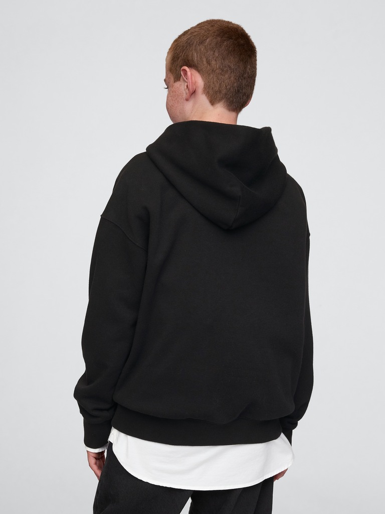 Kids Vintage Soft Textured Logo Hoodie