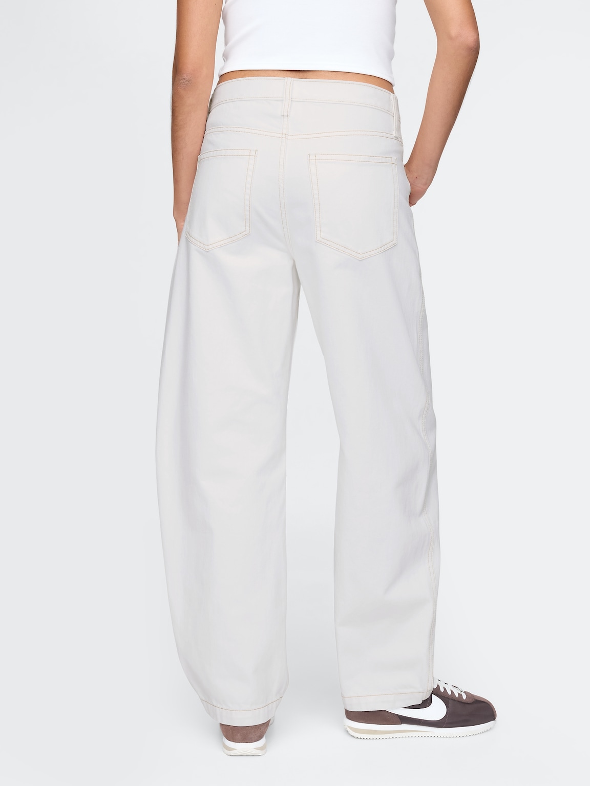 High Rise Barrel Carpenter Jeans