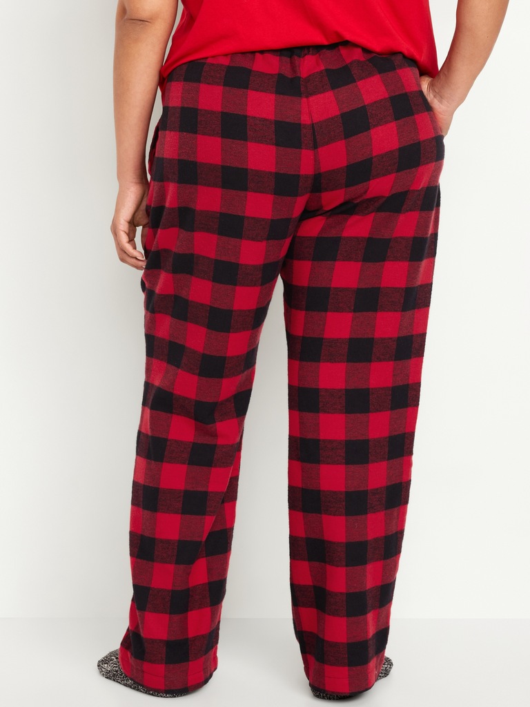 Mid-Rise Flannel Pajama Pants for Women