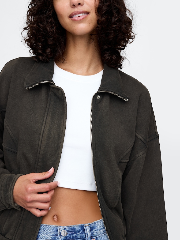 Heavyweight French Terry Bomber Jacket