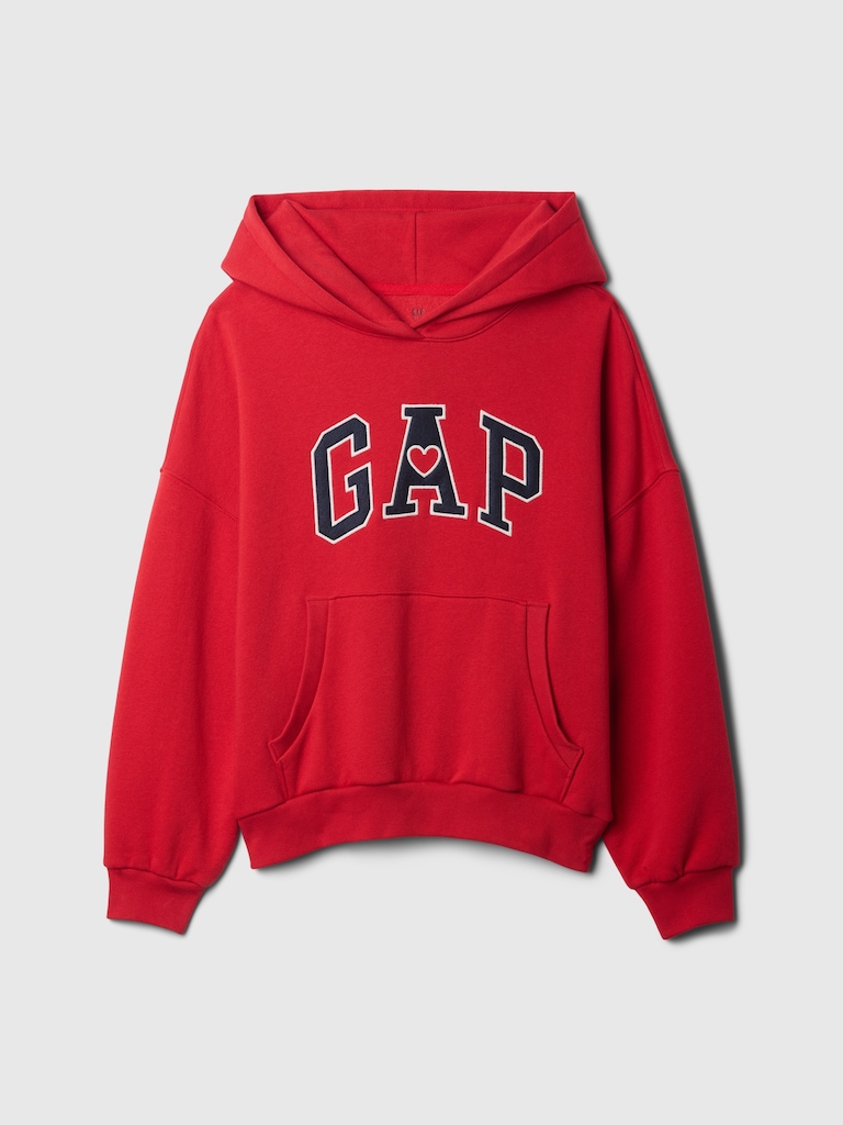 Kids VintageSoft Heart Logo Hoodie