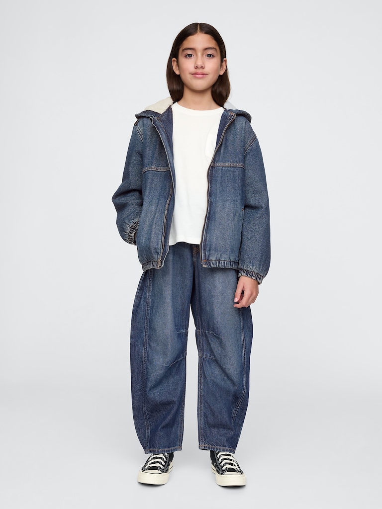 Kids High Rise Horseshoe Jeans