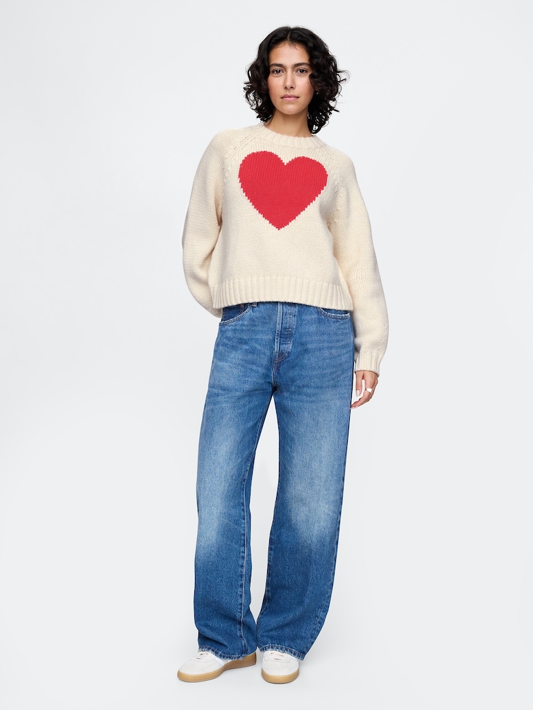 Relaxed Balloon-Sleeve Sweater
