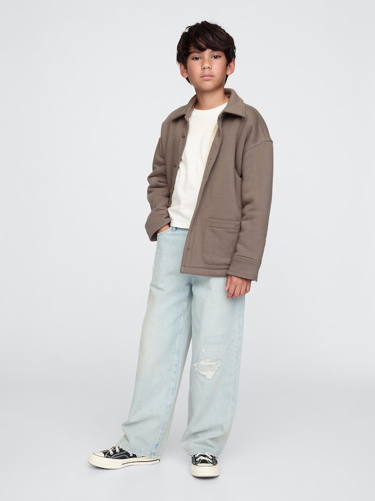 Kids VintageSoft Sherpa-Lined Shirt Jacket
