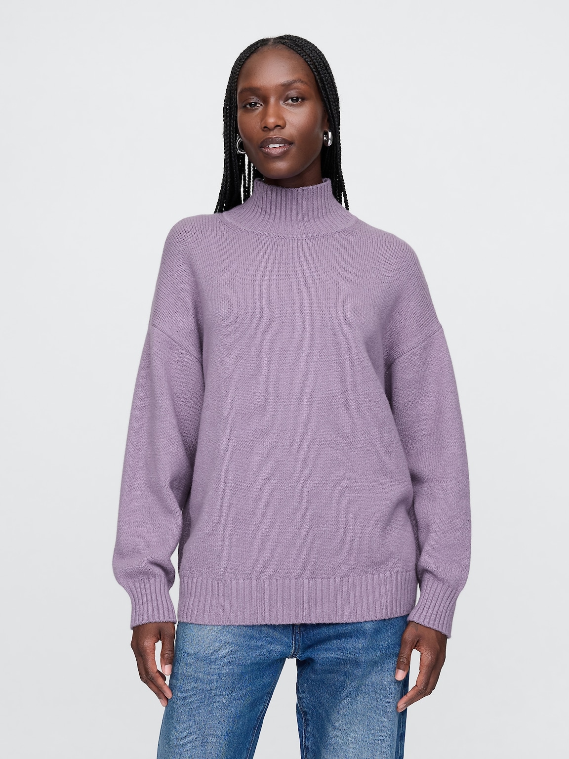CashSoft Mockneck Sweater