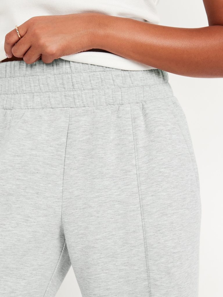 High-Waisted Bounce Fleece Wide-Leg Sweatpants
