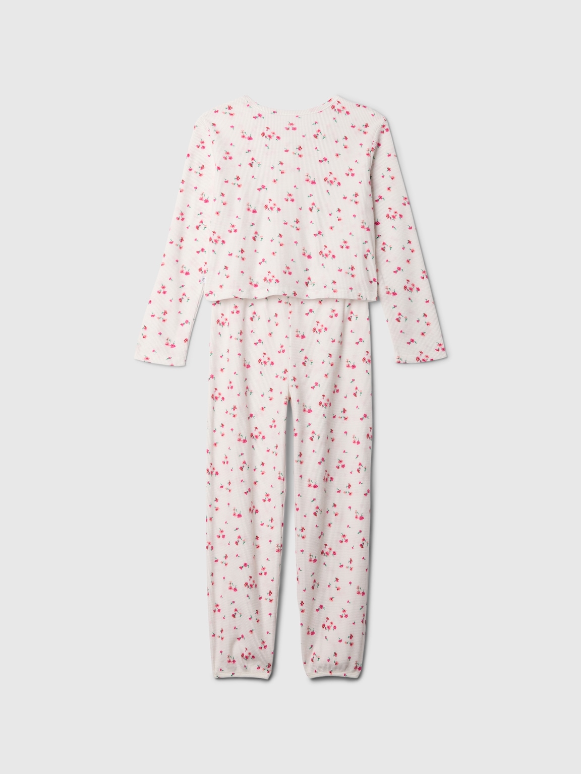 Kids Recycled Waffle PJ Set