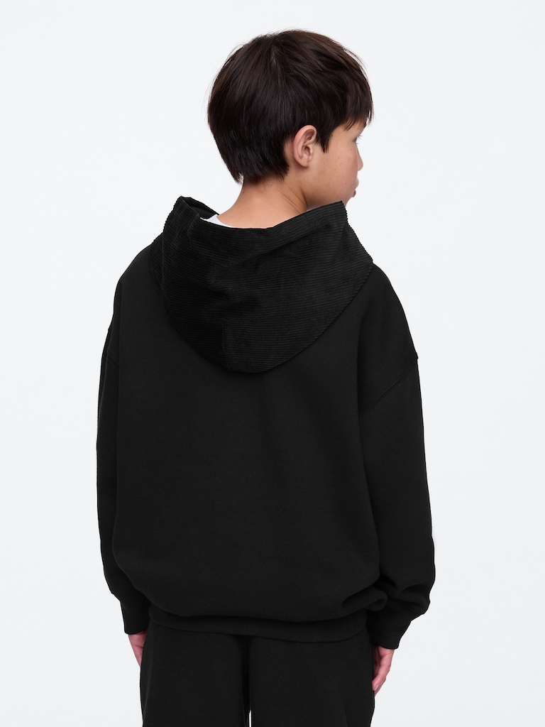 Kids Vintage Soft Textured Logo Hoodie