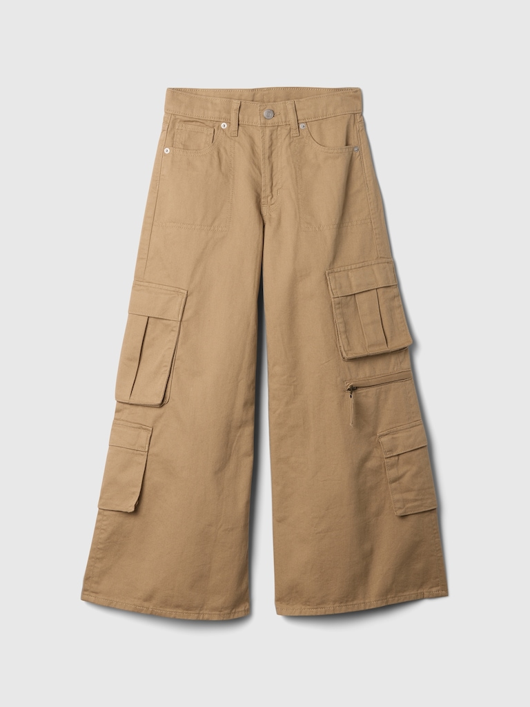 Kids Double Cargo Baggy Pants