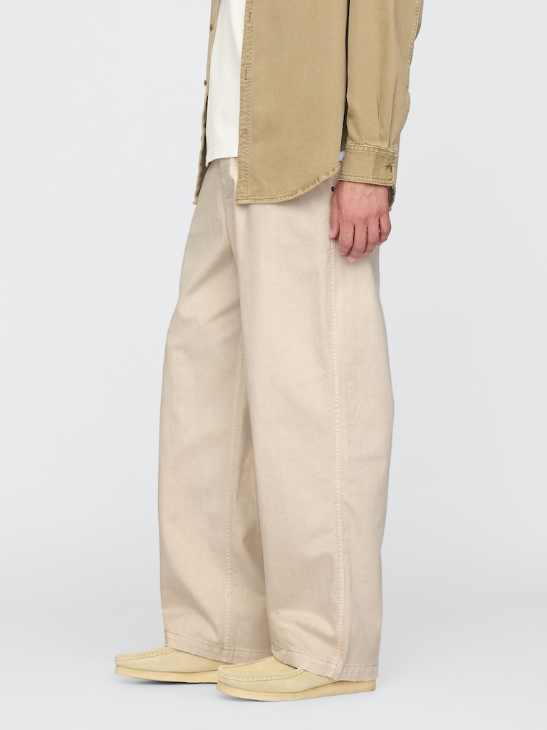 Relaxed Twill Utility Khakis