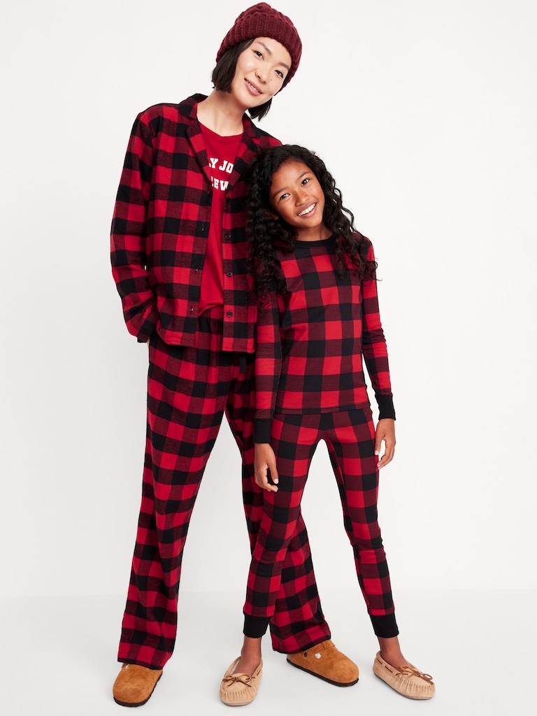 Mid-Rise Flannel Pajama Pants for Women