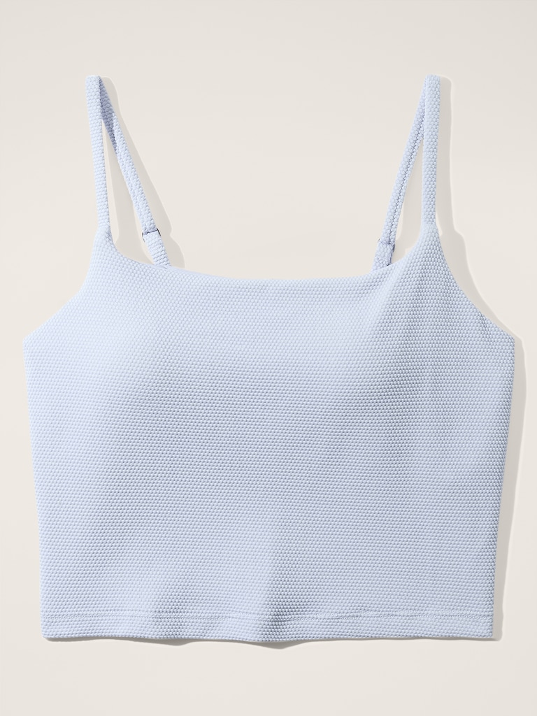 Scoop Crop Pique Tankini A-C