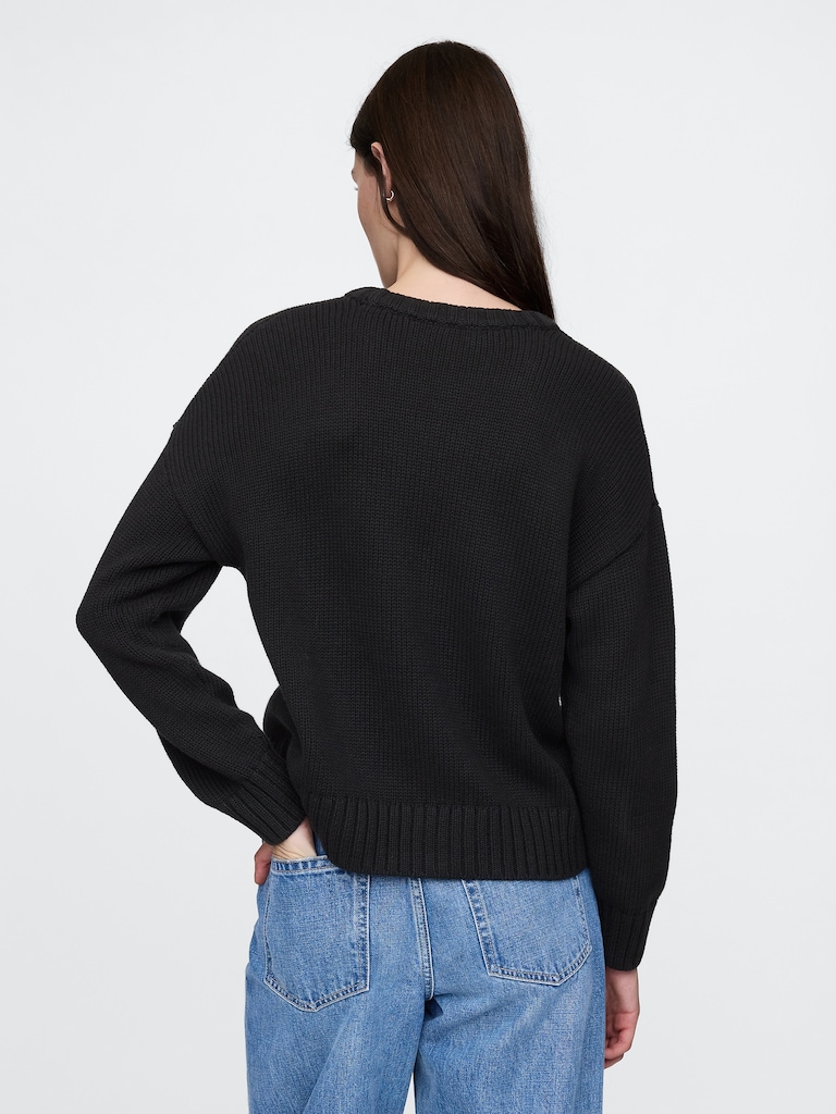 100% Cotton Relaxed Sweater