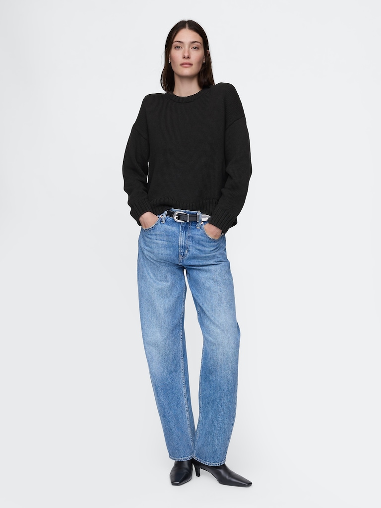 100% Cotton Relaxed Sweater