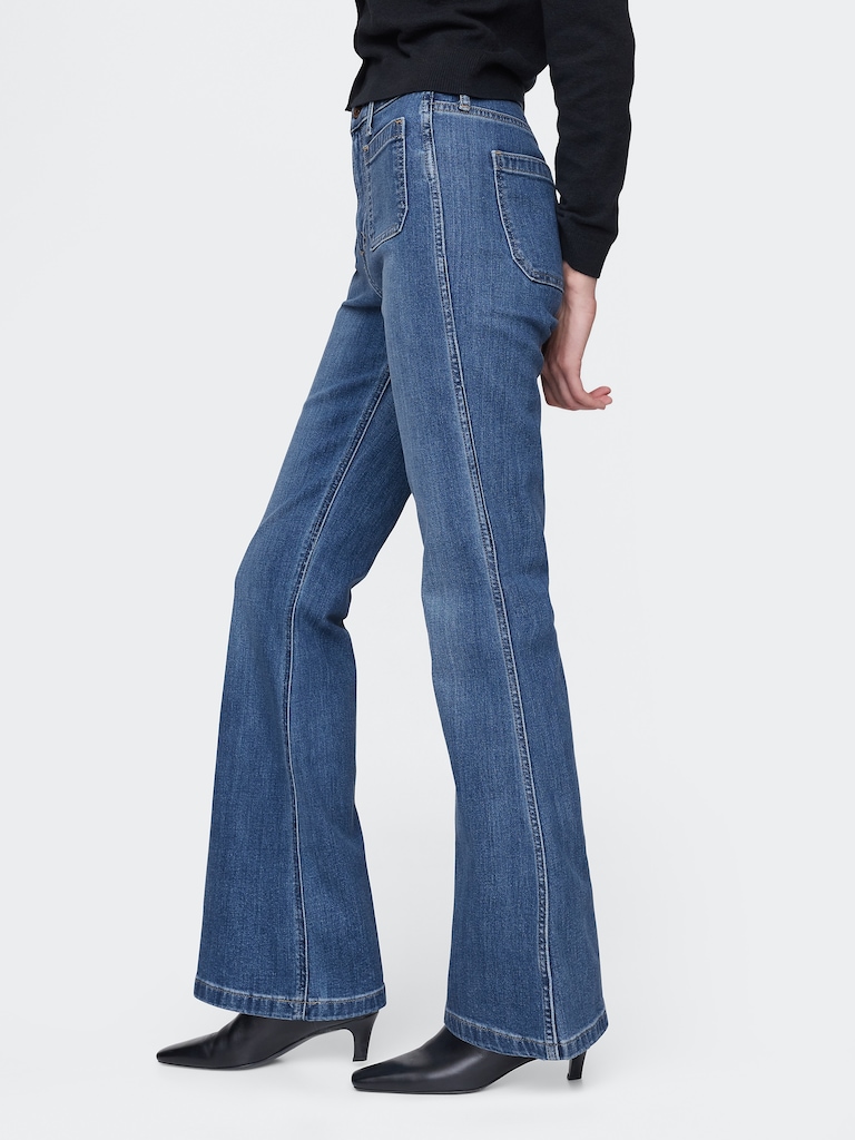 High Rise '70s Flare Jeans
