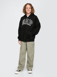 Kids VintageSoft Logo Zip Hoodie