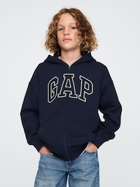 Kids VintageSoft Logo Zip Hoodie