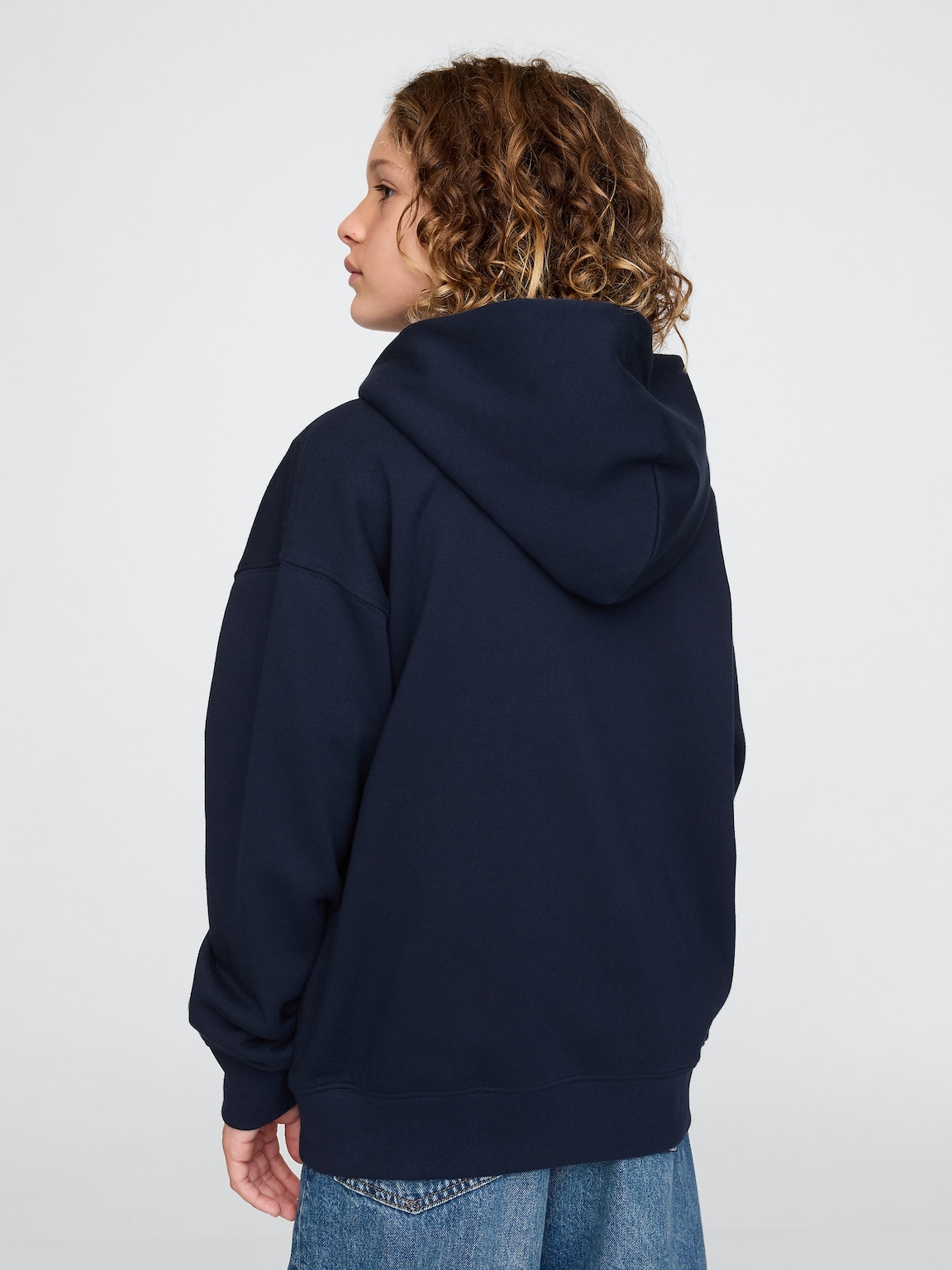 Kids Vintage Soft  Logo Zip Hoodie