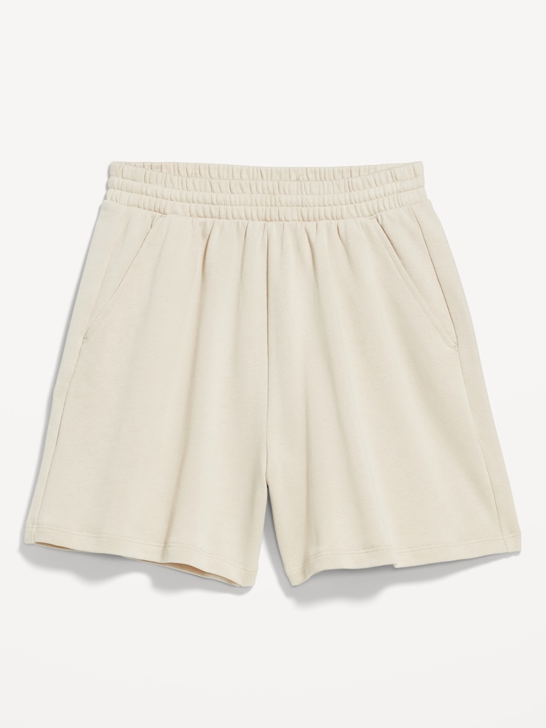 Extra High-Waisted SoComfy Sweat Shorts -- 5-inch inseam