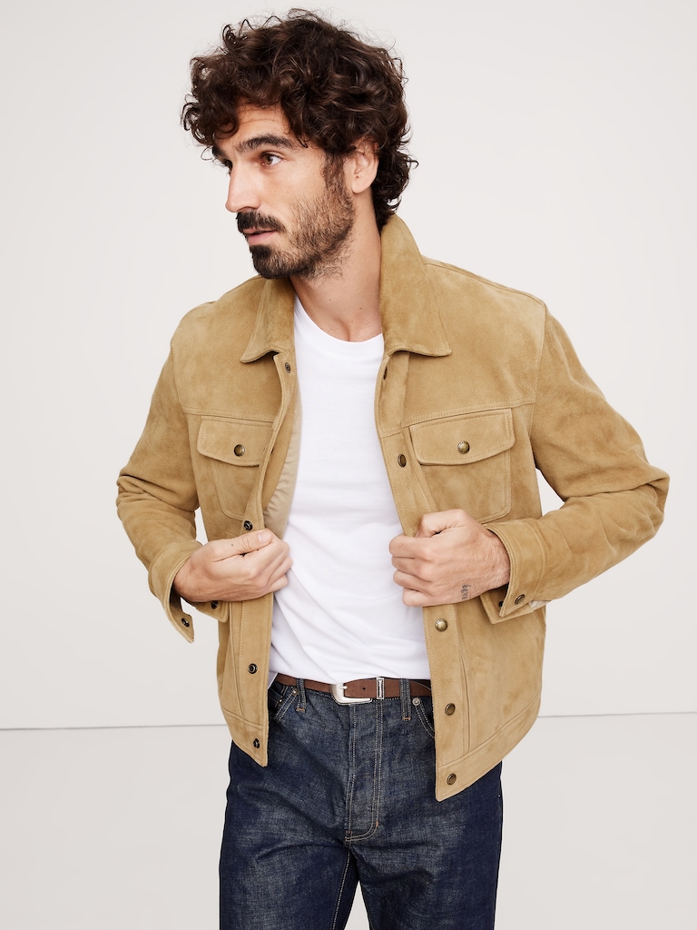 Suede Trucker Jacket