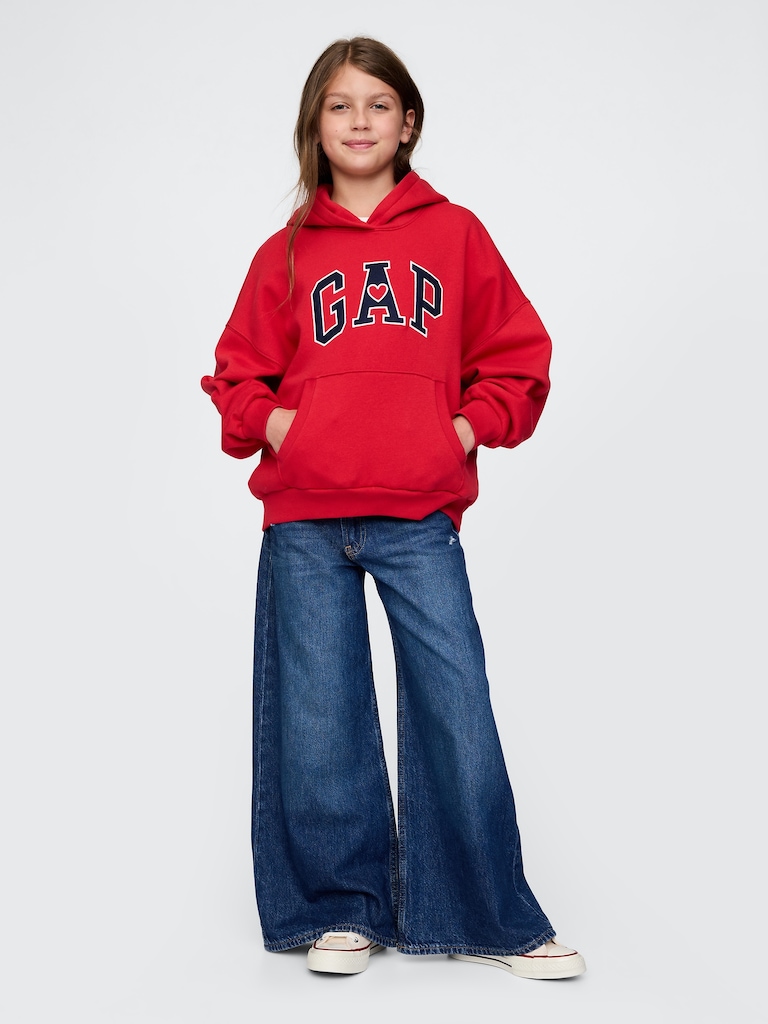 Kids VintageSoft Heart Logo Hoodie