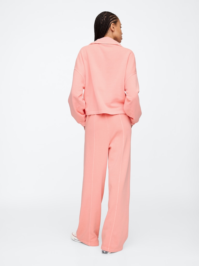 Seamed Wide-Leg Pants