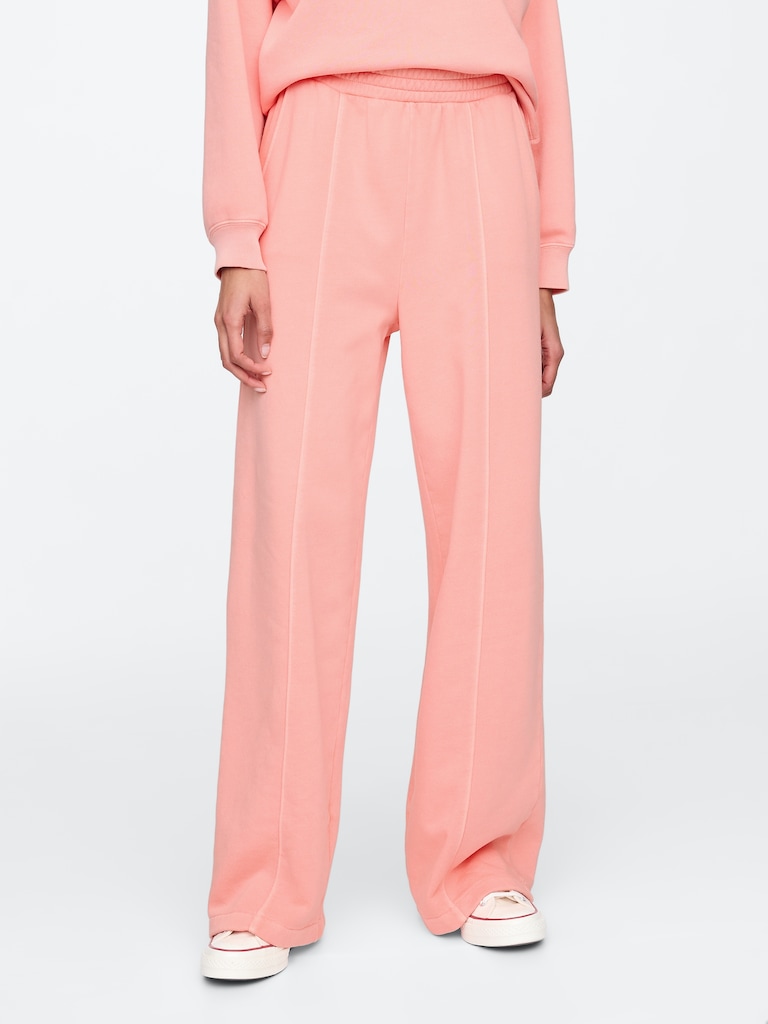 Seamed Wide-Leg Pants