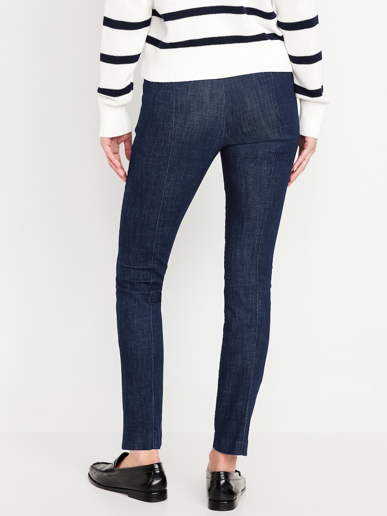 Extra High-Waisted Polished Pixie Skinny Ankle Jeans