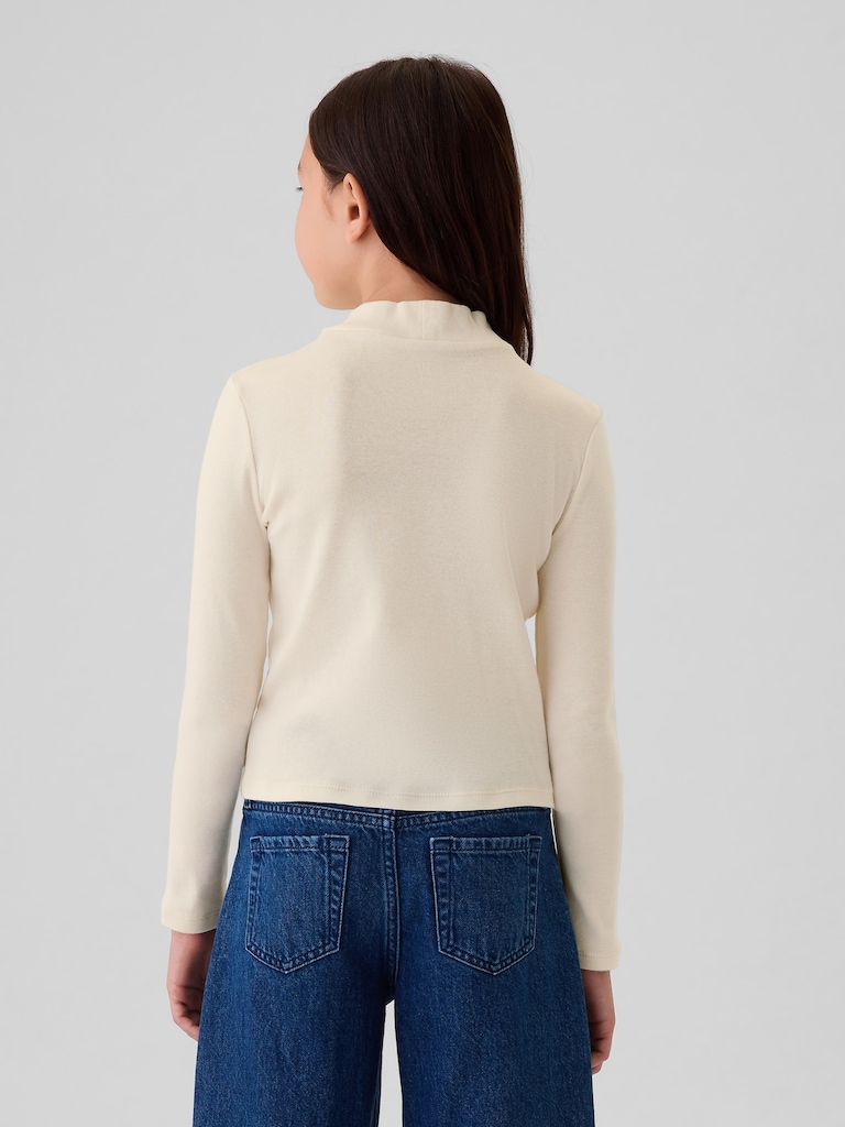 Kids Rib Mockneck T-Shirt