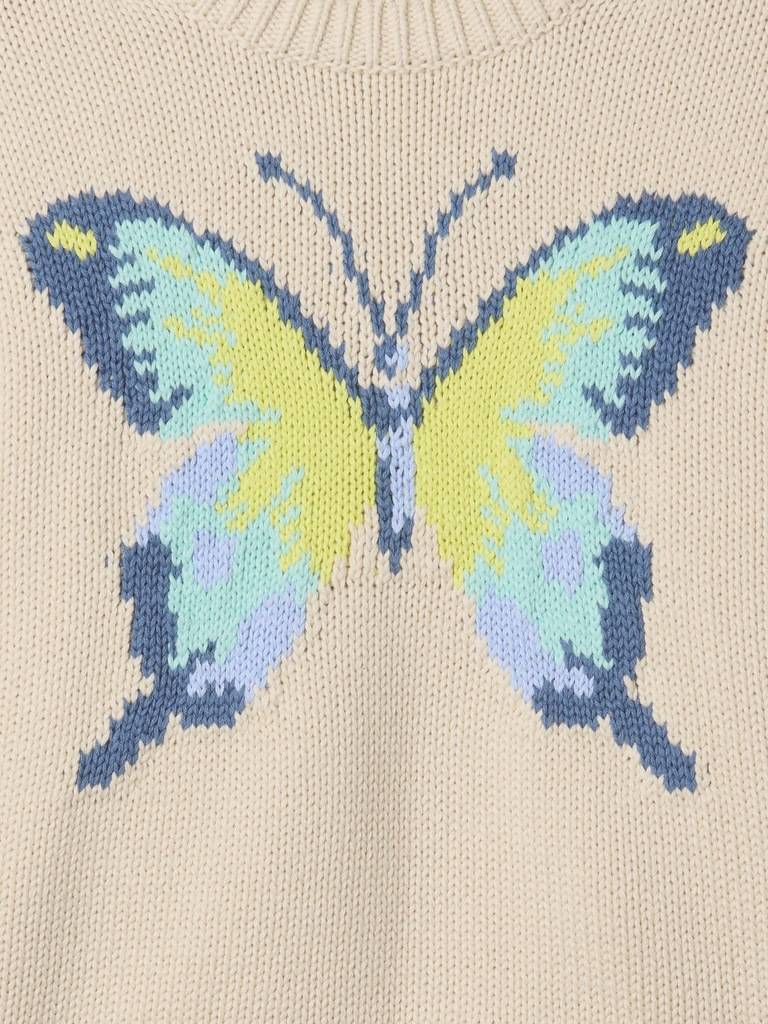 Kids Boxy Butterfly Sweater