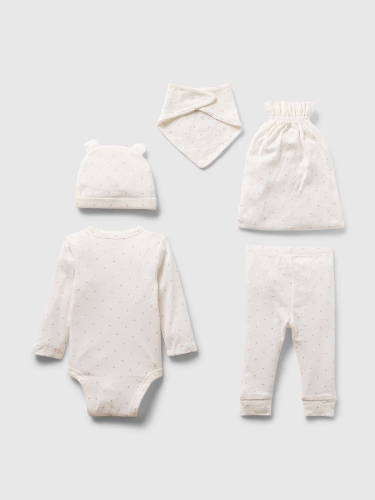 Baby Organic Cotton 5-Piece Gift Set