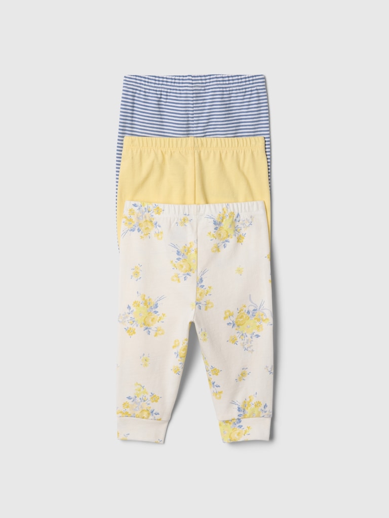Baby First Favorites Organic Cotton Pull-On Pants (3-Pack)