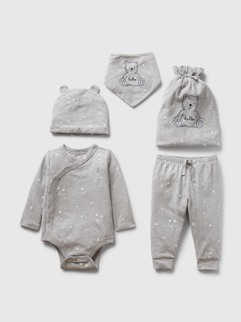 Baby Organic Cotton 5-Piece Gift Set