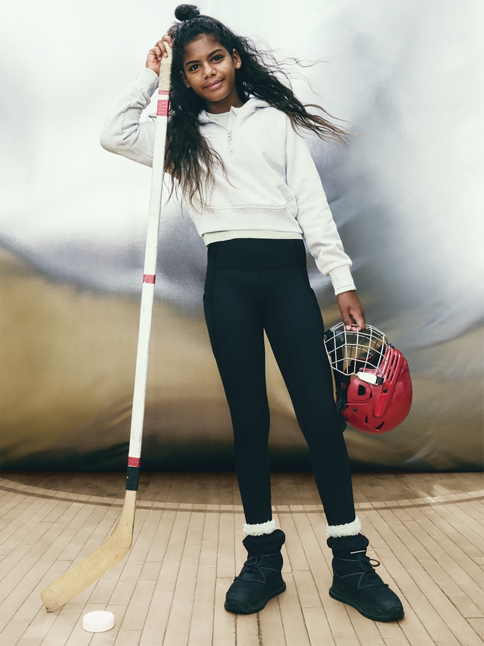 Athleta Girl All Day Half Zip Hoodie