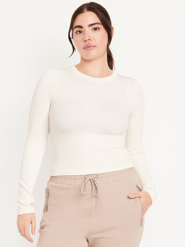 Exhale Seamless Fitted Rib T-Shirt