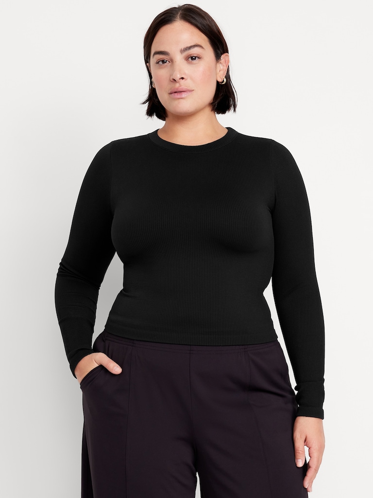 Exhale Seamless Fitted Rib T-Shirt