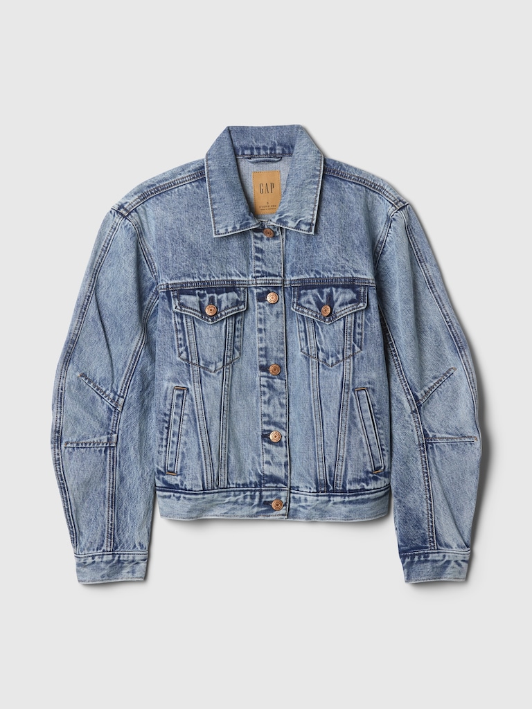 Barrel-Sleeve Icon Denim Jacket