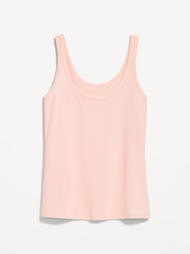 First-Layer Scoop-Neck Tank Top