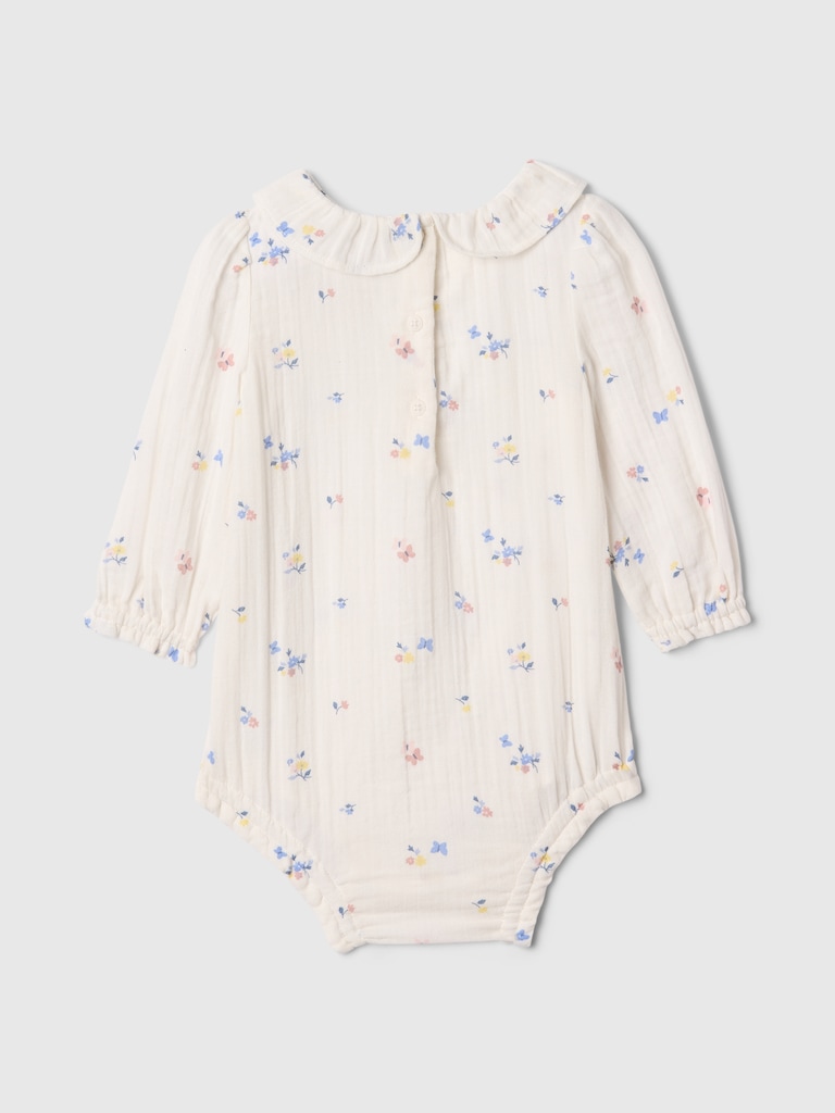 Baby Ruffle Gauze Bodysuit