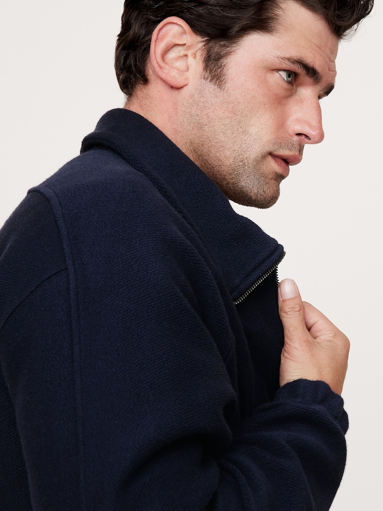 French Terry Zip Sweatshirt