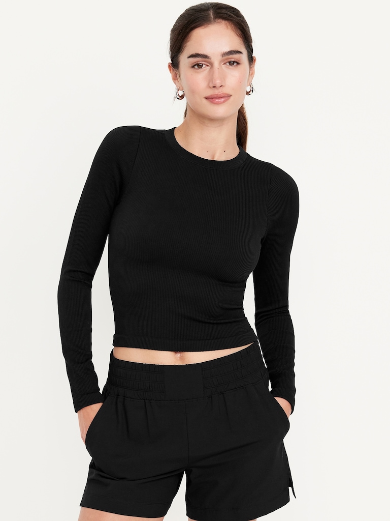 Exhale Seamless Fitted Rib T-Shirt