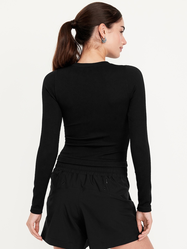 Exhale Seamless Fitted Rib T-Shirt