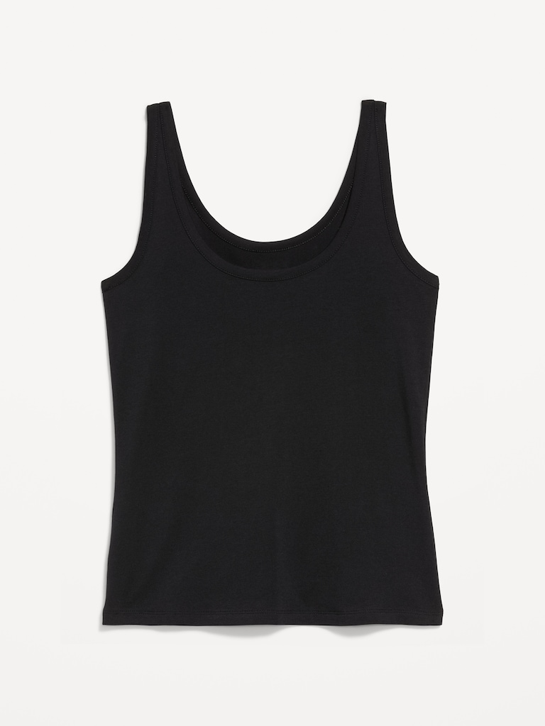 First-Layer Scoop-Neck Tank Top