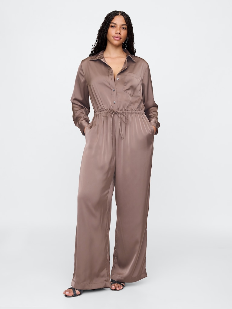 Recycled Satin Jumpsuit
