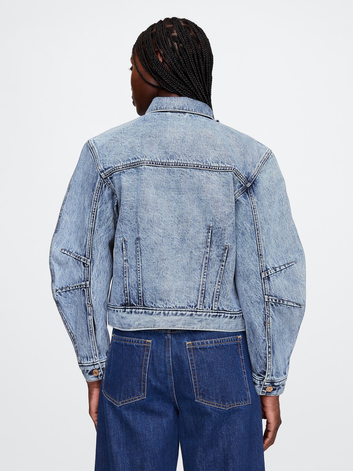 Barrel-Sleeve Icon Denim Jacket