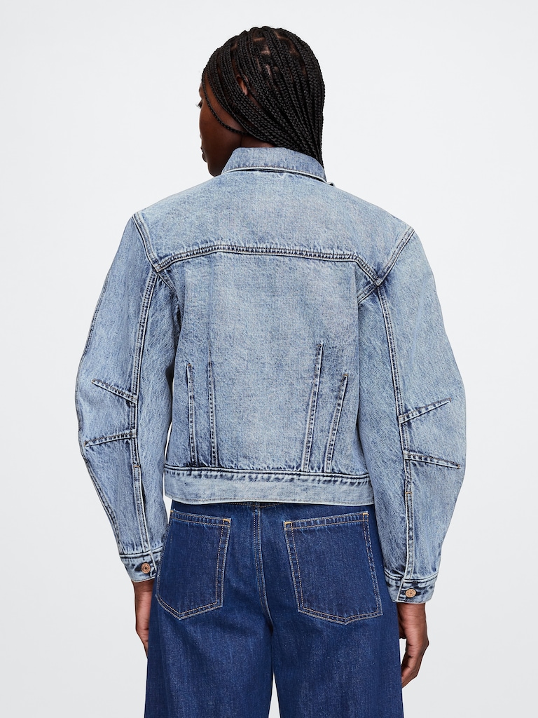 Barrel-Sleeve Icon Denim Jacket