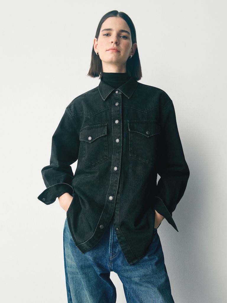 Denim Western Shirt Jacket