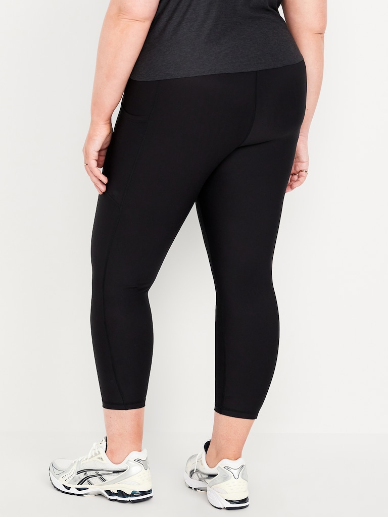High-Waisted PowerSoft Crop Pocket Leggings 23" inseam