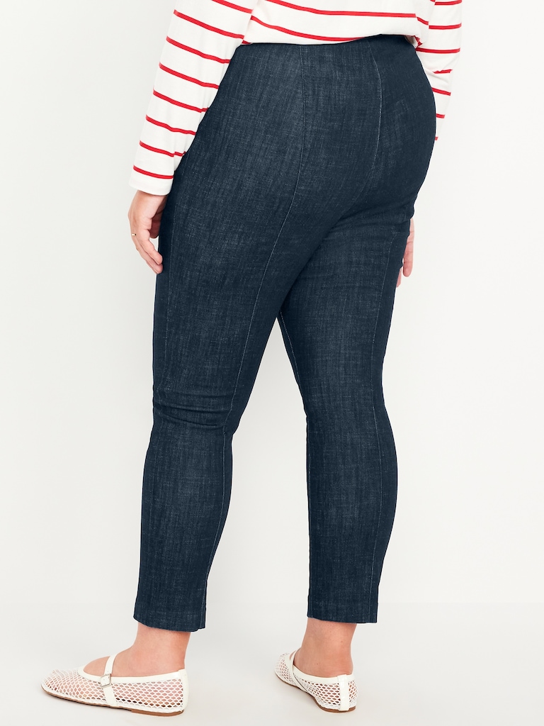 Extra High-Waisted Polished Pixie Skinny Ankle Jeans