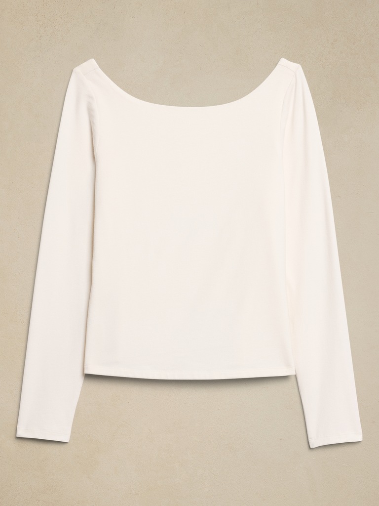 Soft Stretch Open Back Top